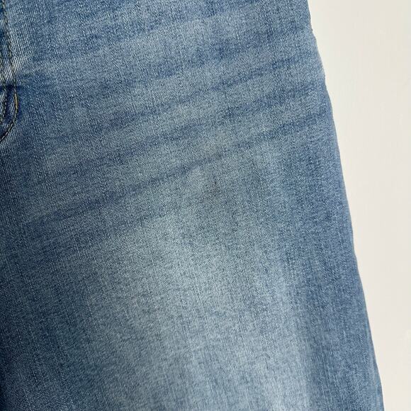 Oat New York Women's Light Wash High Rise‎ Raw Hem Wide Leg Jeans Size 12/31 - Picture 5 of 8